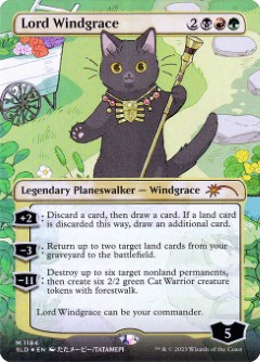 Lord Windgrace Secret Lair Drop - Look Kitties Art